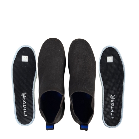 Rothy's The Chelsea Black High Top Sneakers Size 10 Women's Shoes - Picture 1 of 14